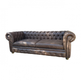 Sillón Chesterfiel 3 Cuerpos Ecocuero Panamera Premium