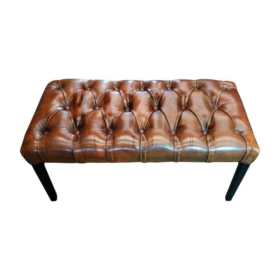 Puff Banqueta Capitone 140 cm Ecocuero bairesdeluxe