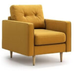 Sillón Sofá Ébano 1 Cuerpo Pana Antimancha