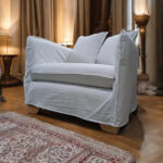 Sillón Ghost Francés 1 Cuerpo con Funda Tussor
