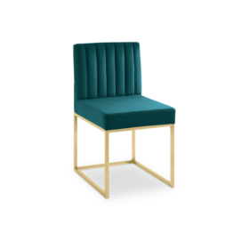 🪑 Silla Daven: Diseño Glam Deco con Base de Trineo