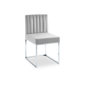 🪑 Silla de Comedor daven con Base de Trineo cromado