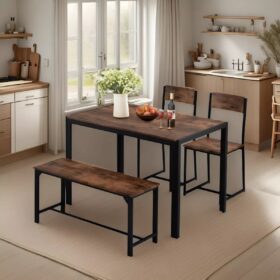 Mesa Baires Deluxe Comedor Colin Eucalipto Hierro 115×76