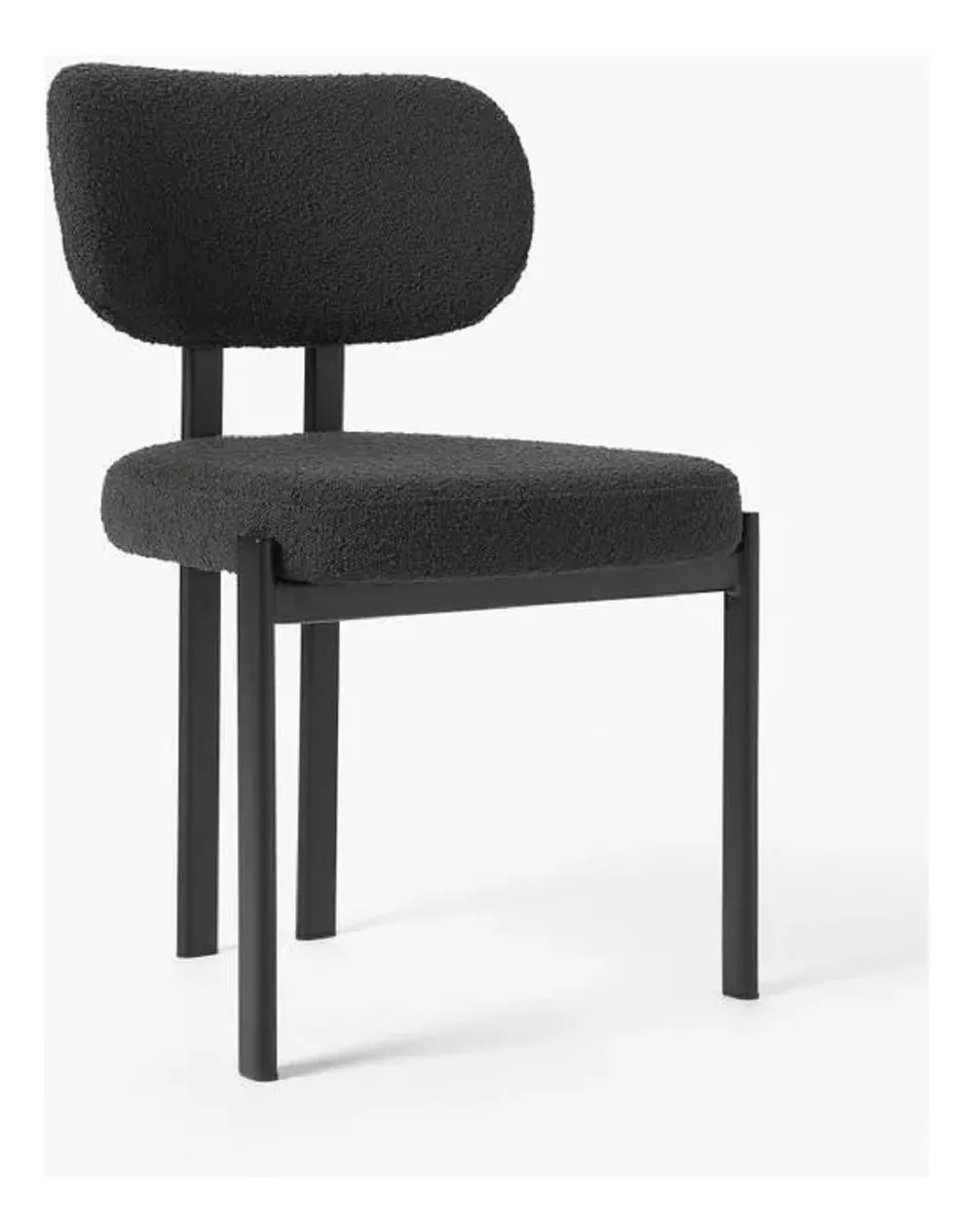 Silla Bairesdeluxe Praga 1 Pana Boucle Hierro - Imagen 6