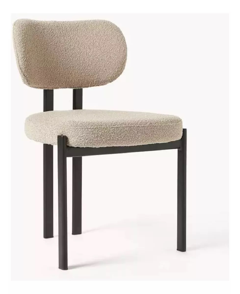 Silla Bairesdeluxe Praga 1 Pana Boucle Hierro - Imagen 9